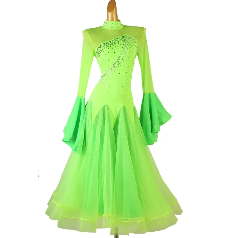 Modern Dance Clothing Competition Dress Standard Suit Waltz Girls Outfits High Quality Fashion Dancewear Jazz Stage Outfits