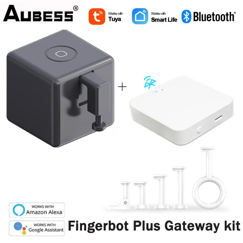 Smart Switch Button Pusher: Wireless App or Timer Control, No Wiring, Smart  Bluetooth Fingerbot for Light Switch Doorbell Coffee Maker Fan, Add Gateway  Compatible with Alexa, Google Home (Black): : Tools 