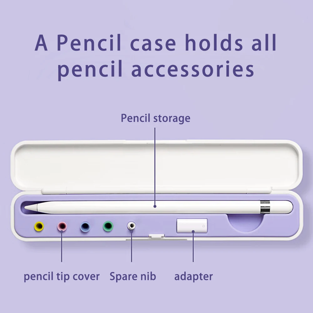 Apple Pencil Box 1 2 Portable Holder Nib Case for iPencil Accessories Stylus ipad Pencil Protection Case Touch Pen Cover Storage