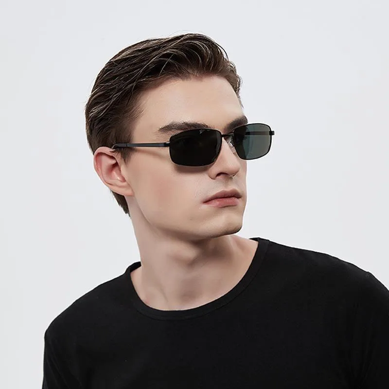 

New Metal Small Frame Sunglasses Men's Polarized Fashion Sun Glasses Men Photochromic Driving Eyewear UV400 Oculos De Sol