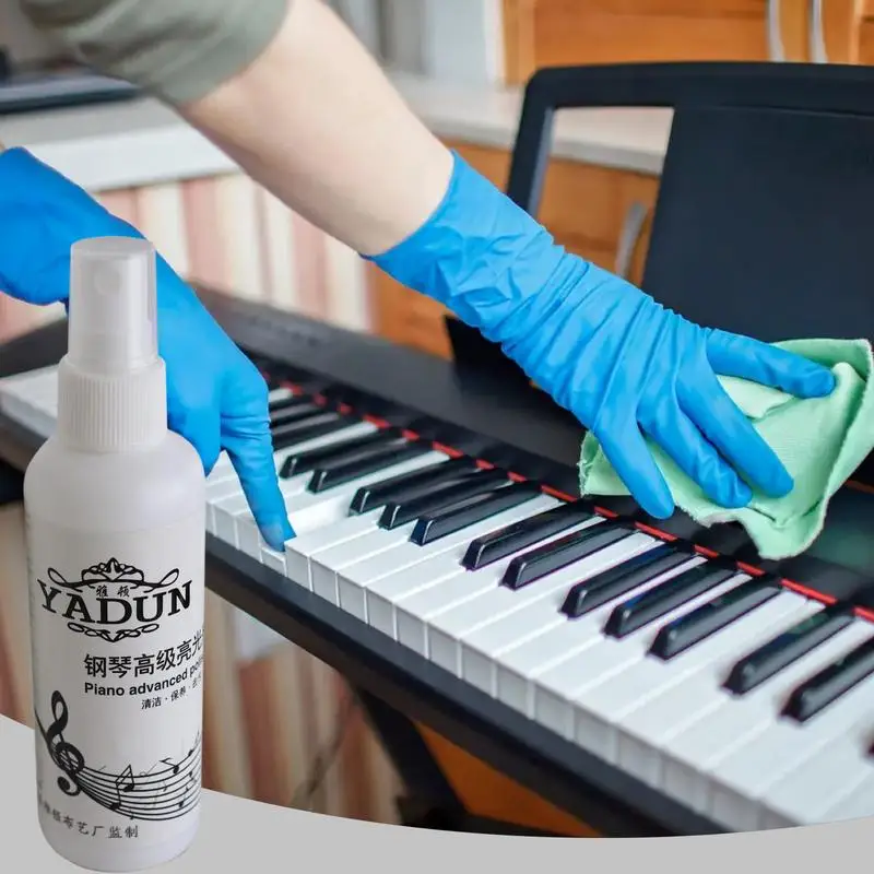 High Gloss Piano Polish Wood Furniture Polish Efficient Acoustic Guitar Cleaner Piano Cleaning Supplies Effective Guitar