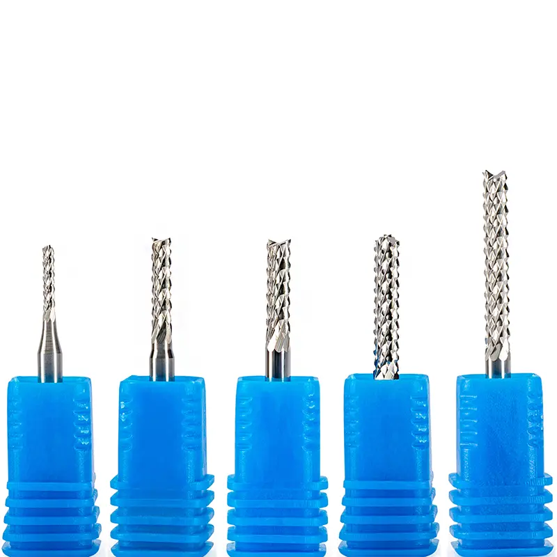 10pcs 3.175/4/6mm Corn Teeth End Mill, Milling Cutter CNC Router Bits Tool PCB, Printed Circuit Board Cutter on HDF,Fiber Glass image 2