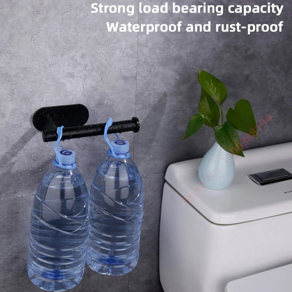 Adhesive Toilet Roll Paper Holder Organizer Wall Mount Storage Stand Kitchen Bathroom No Drill Tissue Towel Dispenser Stainless_voghion.com