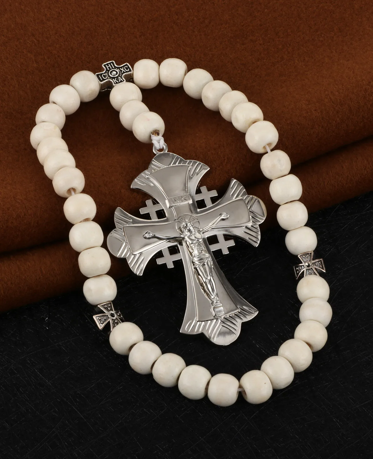 INRI Jerusalem Cross Pocket Rosary 3