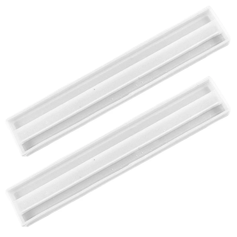 

2 Pcs Silicone Molds Crystal Epoxy Domino Stand DIY Manual Holder Storage Ornament Crafts White for