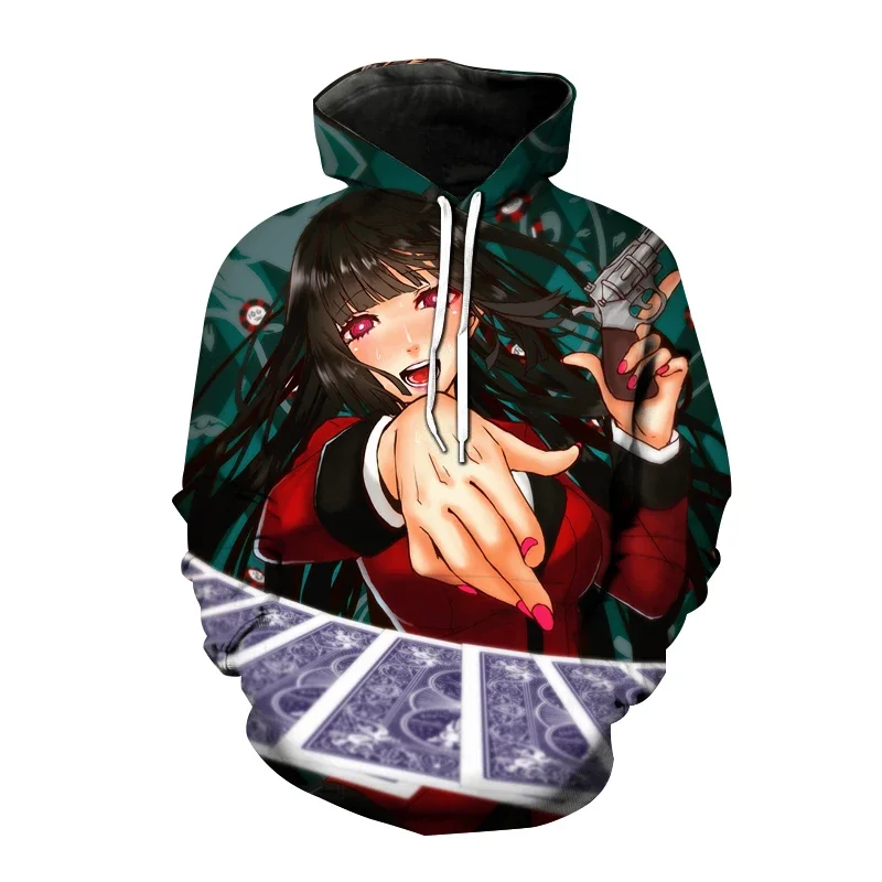 

Kakegurui 3D Print Hoodies Anime Manga Men Women Casual Fashion Sweatshirts Oversized Hoodie Harajuku Kids Pullovers Tracksuits