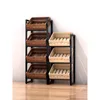 Solid wood kitchen vegetable rack fruit and vegetable snack storage rack vegetable basket rack floor multi-layer storage frame 2