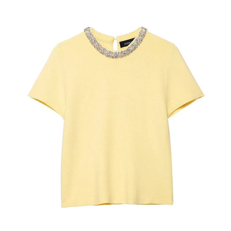 Wide Pleated Mini Skirts Two Pieces Sets For Women 2025 New Fashion Jewelry Knit Top Suits Elegant 2 Piece Set Woman Outfit