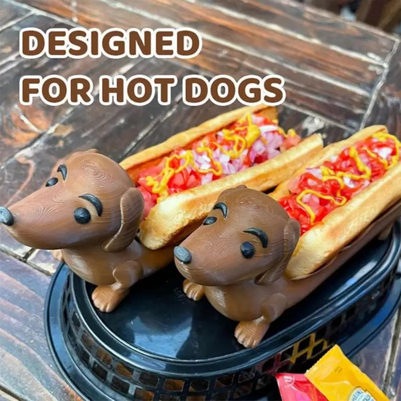 Hot Dog Dachshund Tray Funny Dachshundsnack Dinner Tray Creative Dachshund Decoration Plate Dachshund Holder Home 4