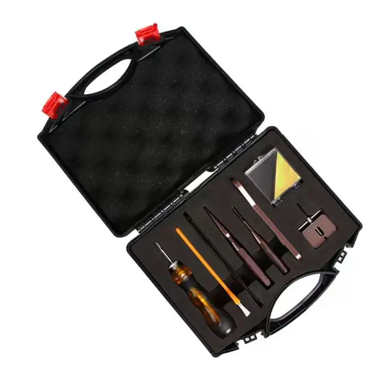 

Fishing Tackle Kit Fishing Kit Box Maintenance Tool Kit Trapezoidal Cone Toolbox Design With Various Heads For Saltwater Sea And