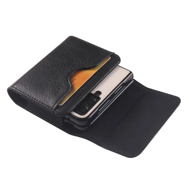 Universal Leather Waist Case with Belt Clip and Card Slot