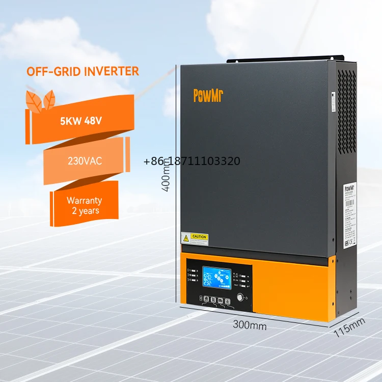 Powmr 48V Inverter Di Potenza A Onda Sinusoidale Pura Voltronic Inverter Solare 5Kw Inverter Solare Ibrido