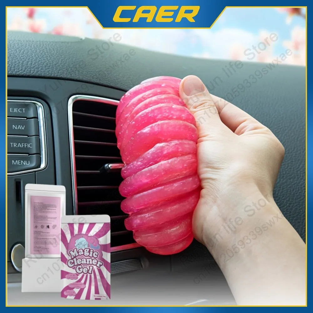 Cleaning Gel Cleaning Magic Mud Car Cleaning Gel 1/3pcs Car Cleaning Gel Dust Dirt Remover for Air Vent Outlet Multi-function Slime Magic Mud Household Keyboard Gap Cleaner Tool