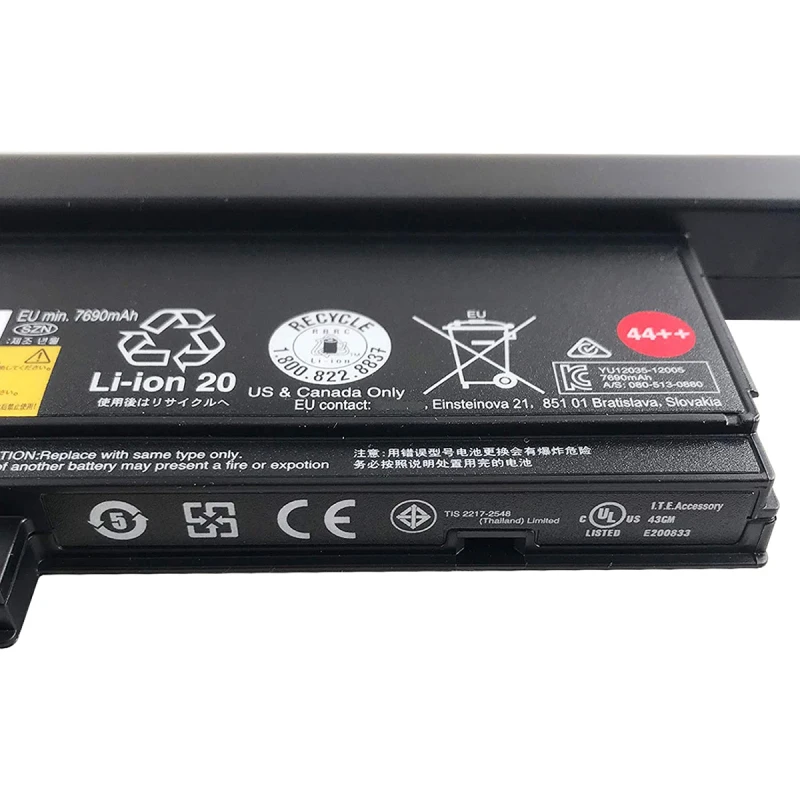 Bateria do Portátil para Lenovo Thinkpad Cell Lithium Ion Battery 44 ++ 94wh Extended Life System para X220 X230 Novo X230 - Imagem 4