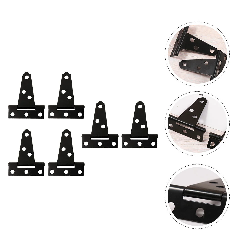 

6pcs T-Strap Shutter Hinge Shed Barn Straps Gate Durable Door Hinges for Home