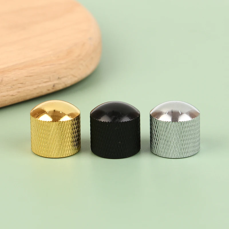 

1Pc Metal Electric Bass Guitar Tone Volume Knob Potentiometer Hat Cap Guitar Parts Push Knob With Hole Guitar Accessories