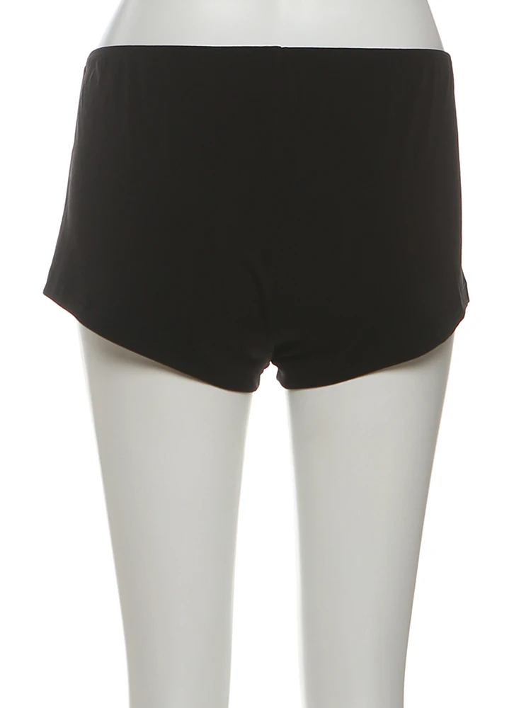 Nibbers Wild Sexy 2 Piece Set Women Halter Backless Shirring Tank Top+Sequin Bike Short Trend Midnight Coquette Party Streetwear