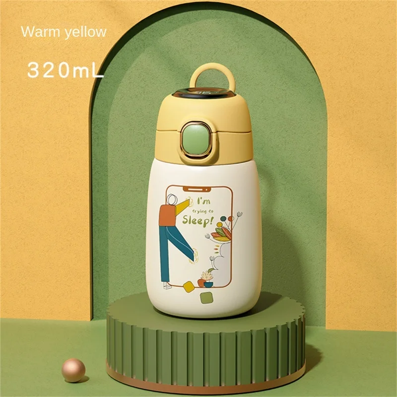 

Stainless Steel Children's Cute Smart Thermal Insulation Cup