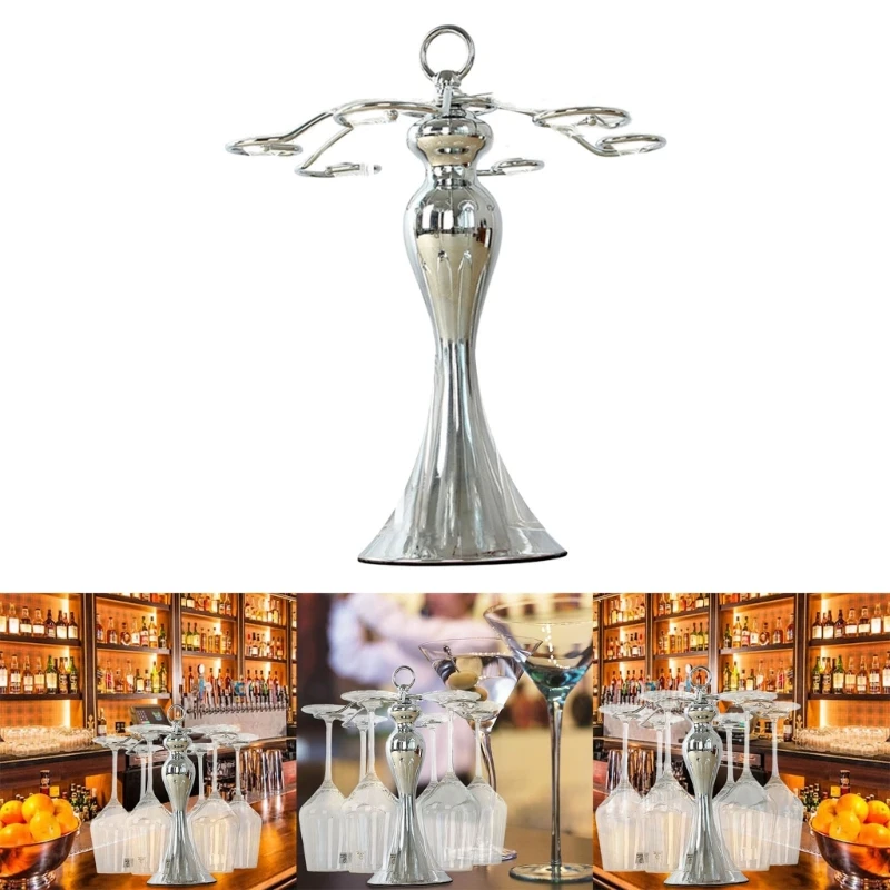 

Contemporary Wine Glass Stand Wine Glass Display Stand Freestanding Tabletop Holder Suitable for Home Kitchens Bar DropShip