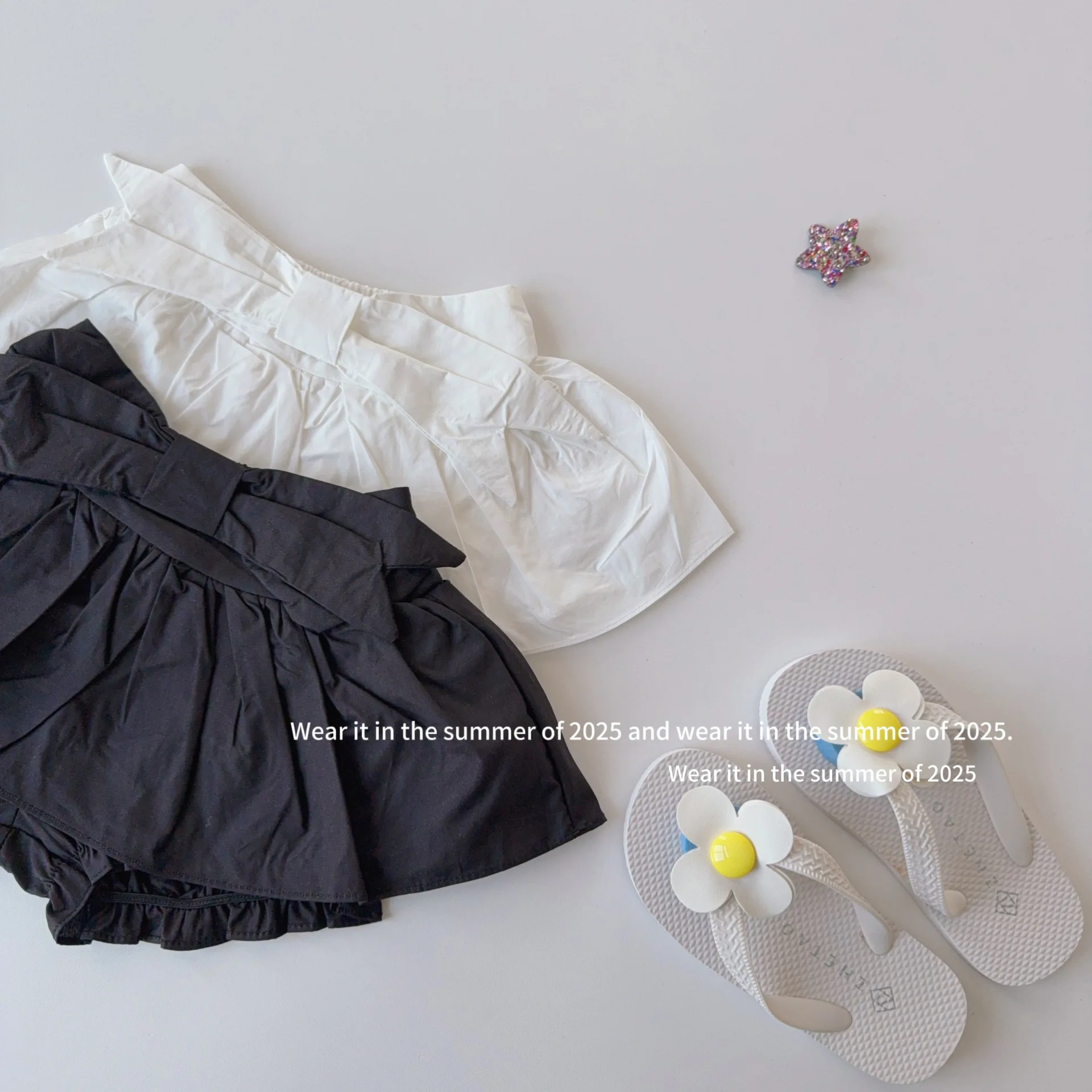 2025 Summer New Girls Cute Bow Skirts Solid Children Casual Shorts Versatile Skirts Baby Girls Culottes Cotton Kids Clothes 2 2025 Summer New Girls Cute Bow Skirts Solid Children Casual Shorts Versatile Skirts Baby Girls Culottes Cotton Kids Clothes - Image 2