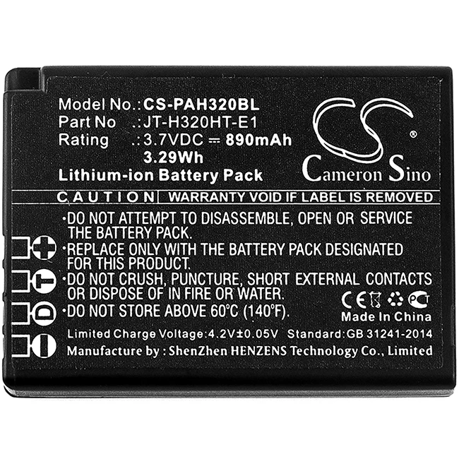 

Cameron Sino 890 мАч аккумулятор для Panasonic Handheld H320 JT-H320HT-E1 H4320HT JT-H320HT-E2