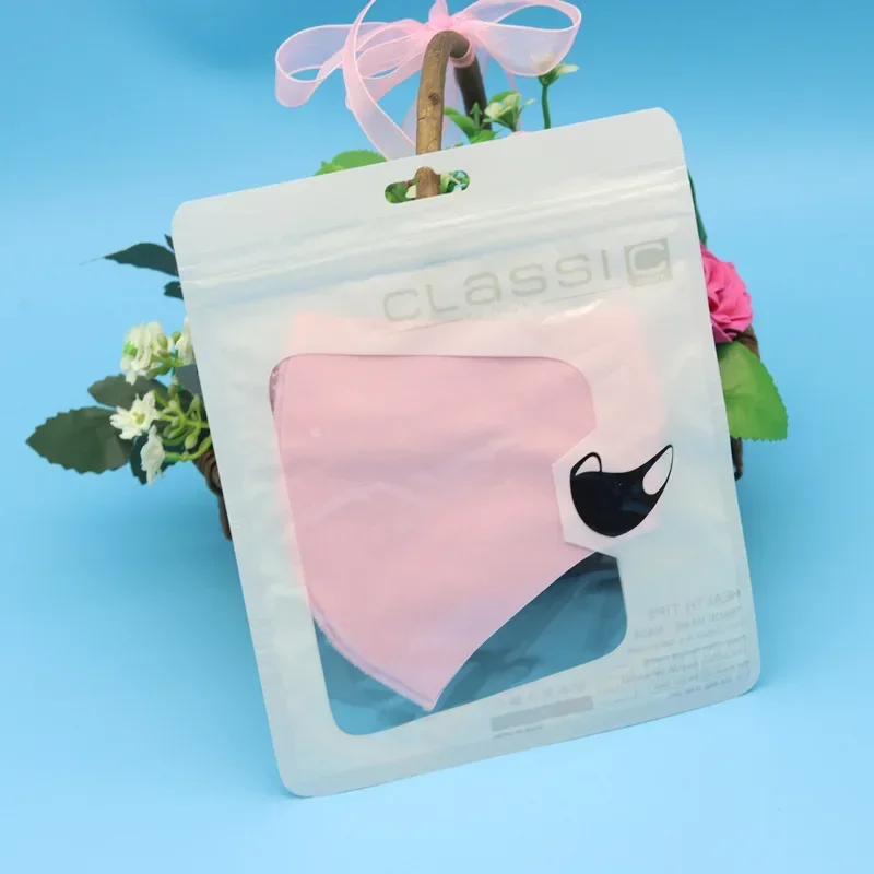 Face mask 10PCS DIY adjustable washable anti dust ice silk mouth mask breathable summer protective