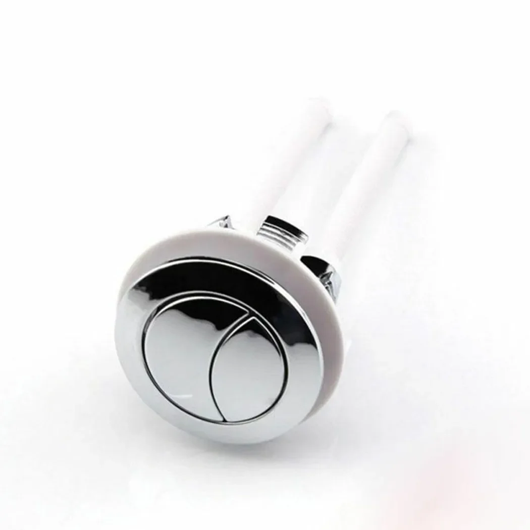 Dual Flush 38mm Toilet Water Tank Round Valve Rods Push Button Water Saving For Cistern Bathroom Toilet Accessories push button switch toilet flush button toilet water tank valve