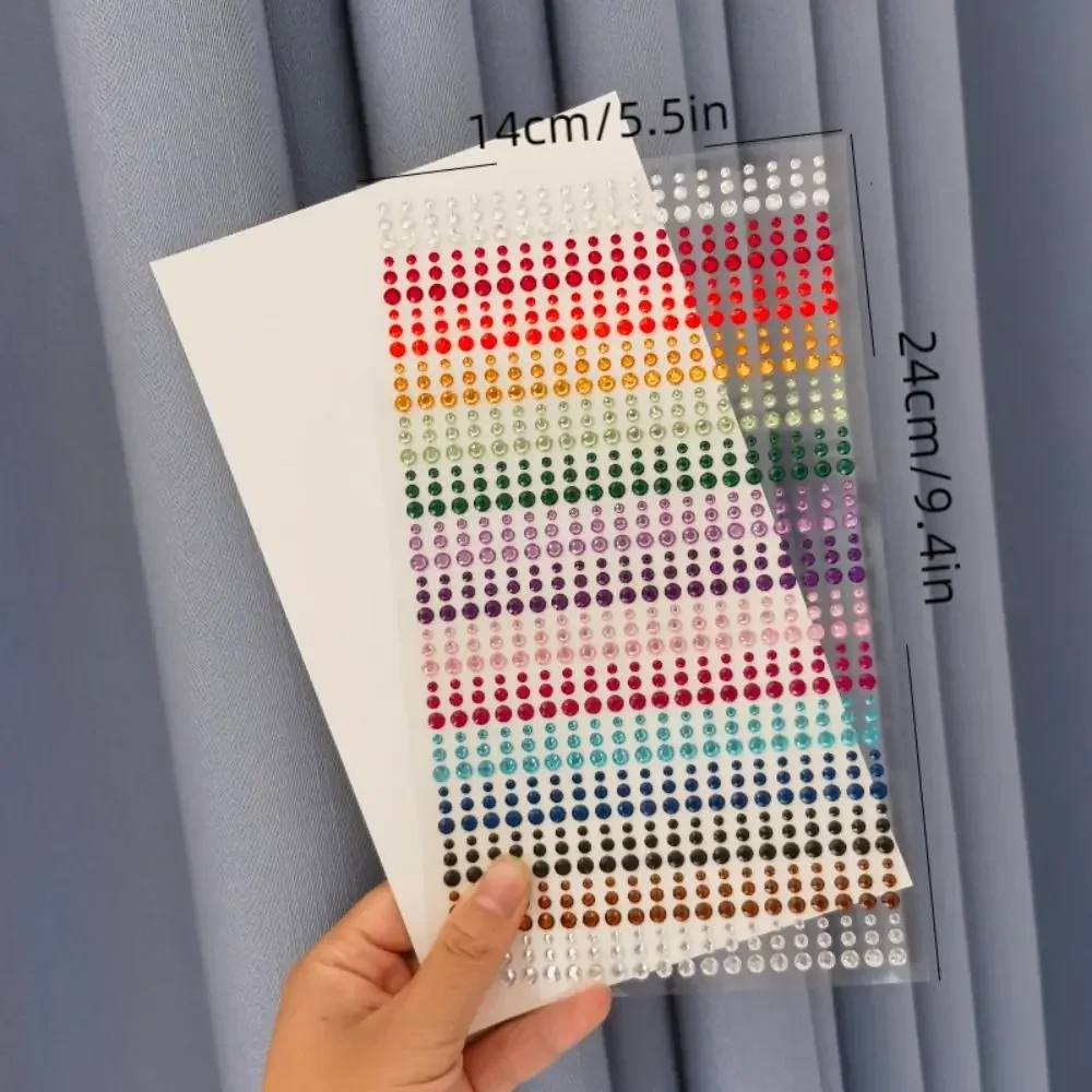 DIY Face Makeup Accessories Rhinestone Art Accessories Eyes Patches Rainbow Color Face Jewelry Makeup Accessories