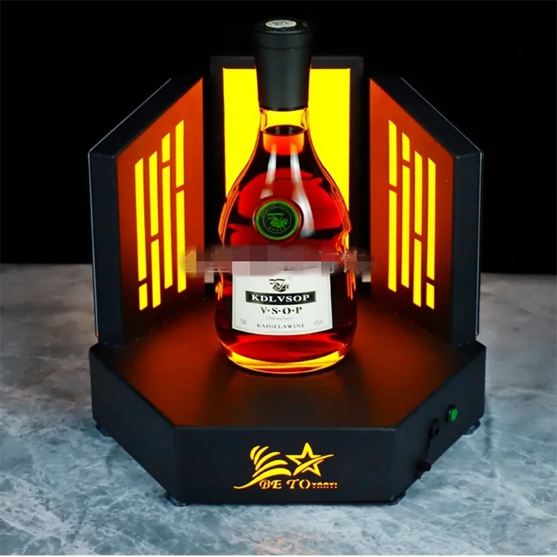 Bar Accessories Luminous Spades A Wine Rack Rechargeable Champagne Cocktail Wine Whisky Bottle Holder For NightClub Party Loung