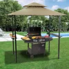 Soft Top BBQ Canopy - 8'X5' Outdoor Grill Gazebo Grill Canopy (Tent) with 4pcs Detachable LED Light 1