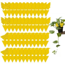 20PCS Double-sided Sticky Trap Insect Board Mosquito Flies Trap Board Insect Sticker Control Trap stick Garden Plant Fly Traps