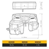 ToughBuilt TB-CT-111-CP 3PC Handyman Tool Belt Set Tools Packaging Bag 2