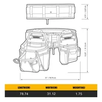 ToughBuilt TB-CT-111-CP 3PC Handyman Tool Belt Set Tools Packaging Bag 2