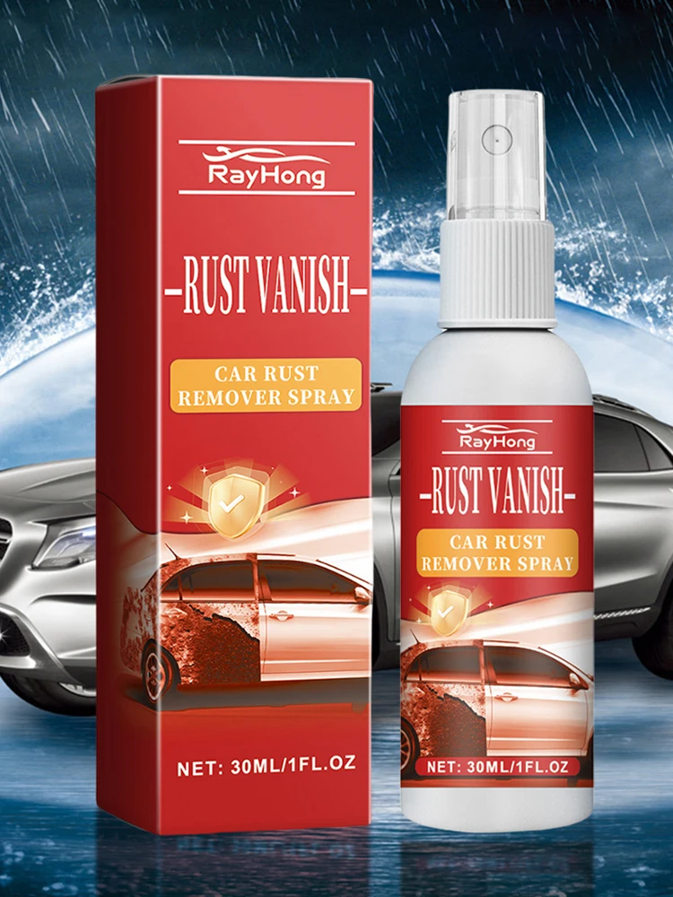 30ml Car Body Paint Care Compound Car Rust Remover Spray Automobile Wash Maintenance Agent Metal Dust Iron Powder Remover