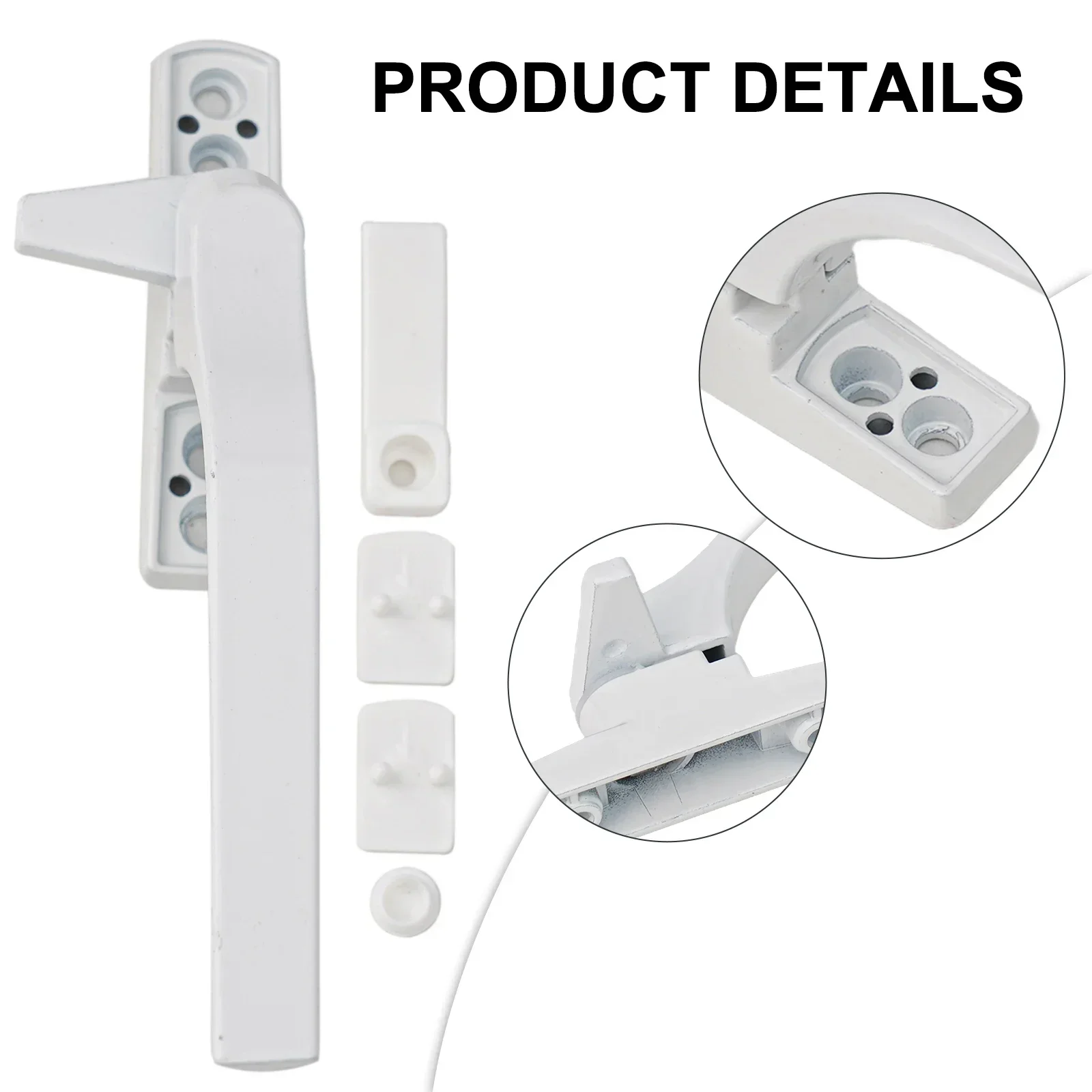 Handle For Window Universal Left Right Hand Aluminum Alloy External Flat Handle Home Improvement Replacement Accessories 1pc window handles