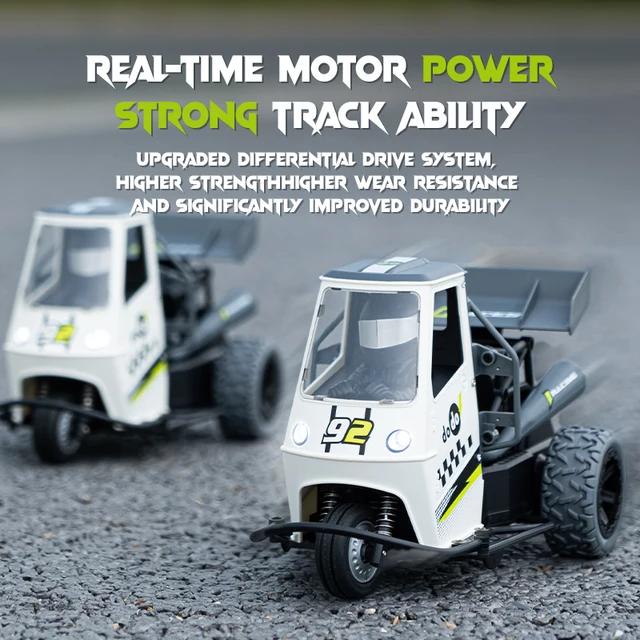 ZWN S810 Three Wheels RC Motorcycle With Light Spray 2.4G Remote Control Electric High Speed Emulation Motorcycles Toys For Kids 5