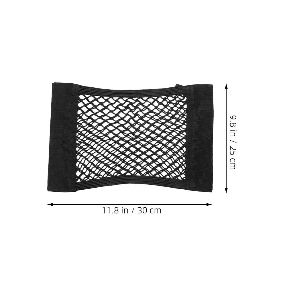 2Pcs 자동차 캠핑 액세서리에 대 한 자동차 캠핑 액세서리에 대 한 2Pcs 범용 트렁크 주최자 더블 레이어 메쉬 수하물 그물 안전 고정 옥스포드 패브릭