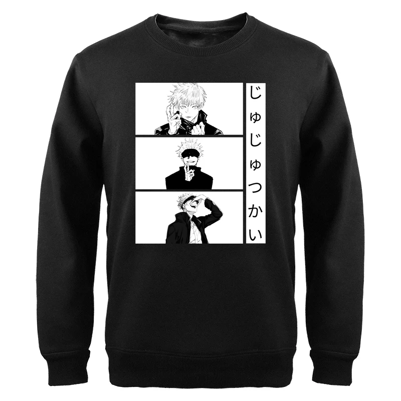 

Jujutsu Kaisen Japan Anime Sweatshirts Men Women Gojo Satoru Graphic Hoodie Sweater Fashion New Round Neck Hoody Tracksuit