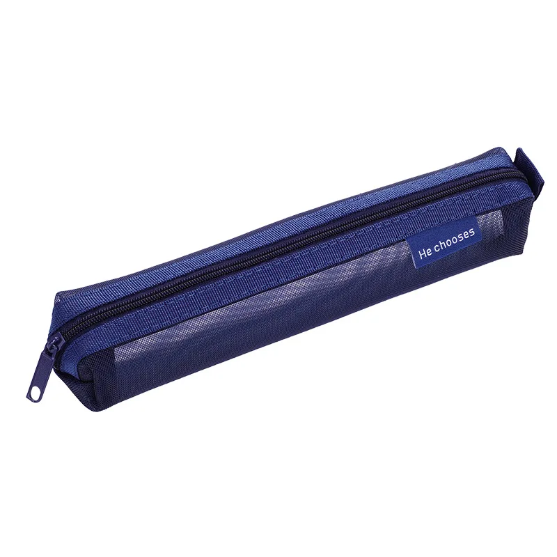 1 Pcs Simple Mesh Transparent Pencil Case pencil case