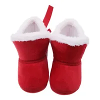 Winter Warm Toddler Kids Baby Shoes Indoor Girls Shoes Soft Sole Crib Shoes First Walkers Cotton Boots 4
