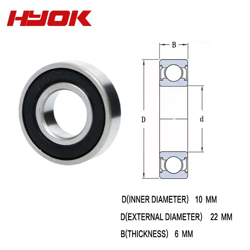 10pcs Bearing 6800 6801 6802 6803 6804 6805 6806 6807 6808 6809 68102RS Thin wall bearings Affordable products image 5