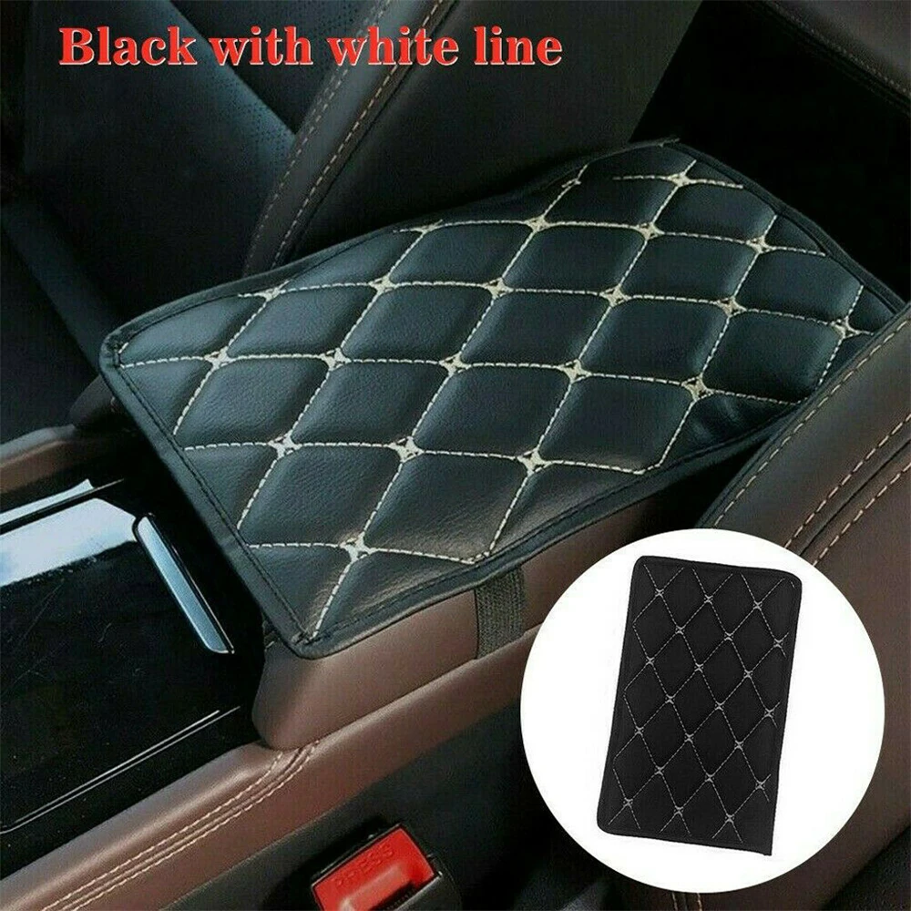 Leder Auto Center Armlehne Matte Universal Interieur Auto Armlehnen Kissen  Aufbewahrung sbox Abdeckung Matten Armlehne Protector Pad - AliExpress