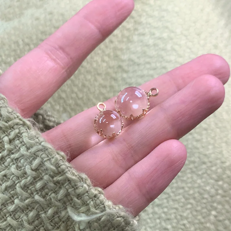 스웨터 가디건 치파오 재봉 액세서리용 금속 바닥 크리스탈 유리 단추, 스크랩북 DIY 장식, 10mm, 12mm