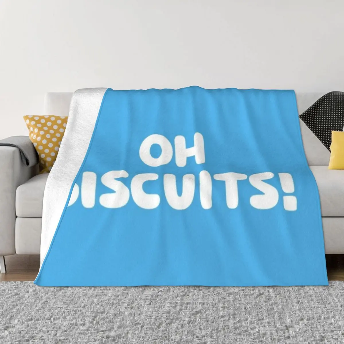

Oh Biscuits! Soft Micro Fleece Blanket Fashionable Comfortable Great Gift AntiPilling