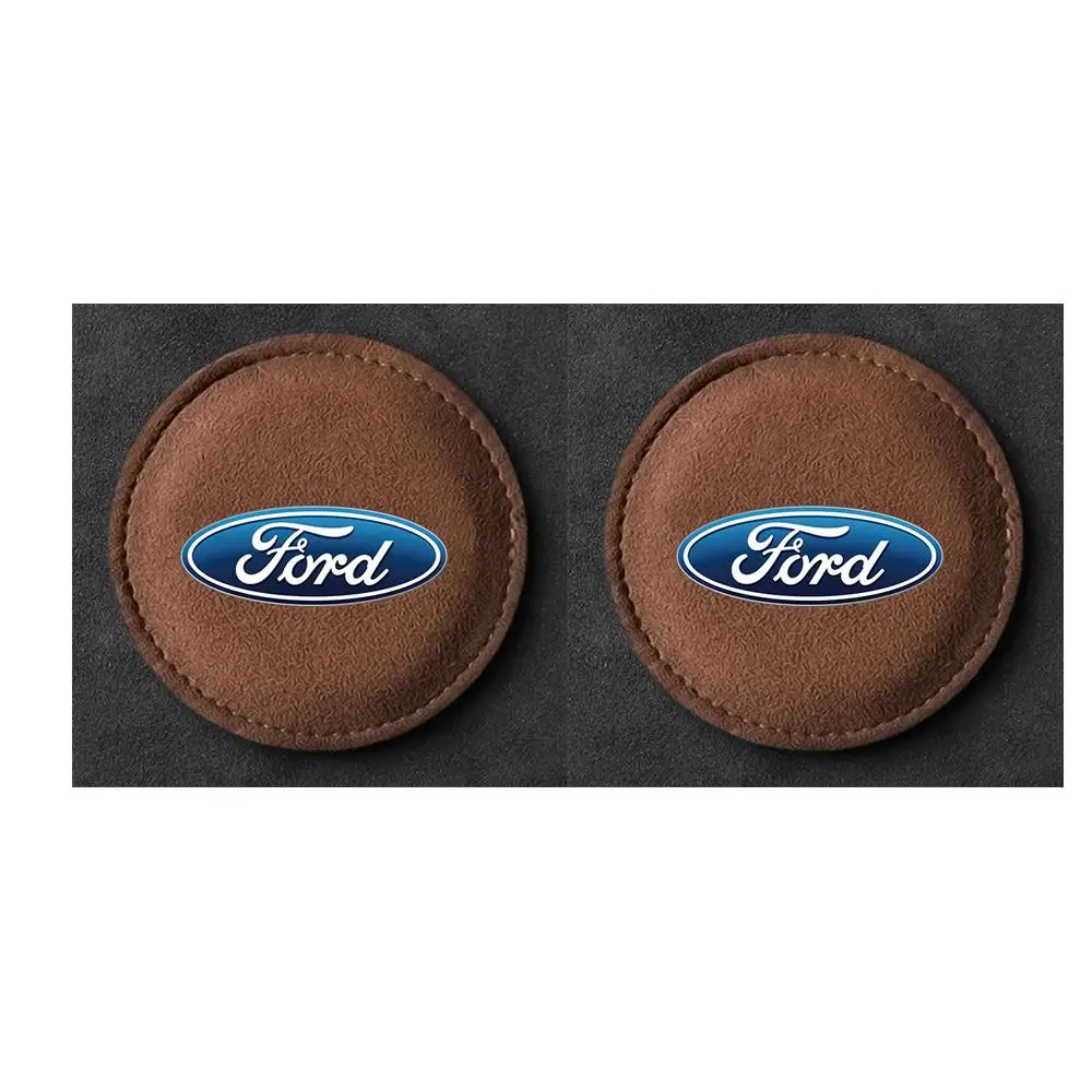Set of 2 Non-Slip Waterproof Heat-Resistant Car Cup Mats