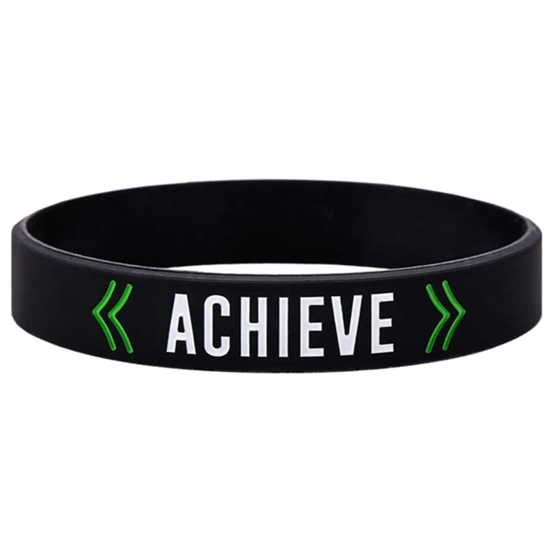 Bracelet Jewelry bracelet jewelry Success Focus & Believe Motivational Silicone Bracelets 20.2cm Soft Letter Hand Bracelets Men Women