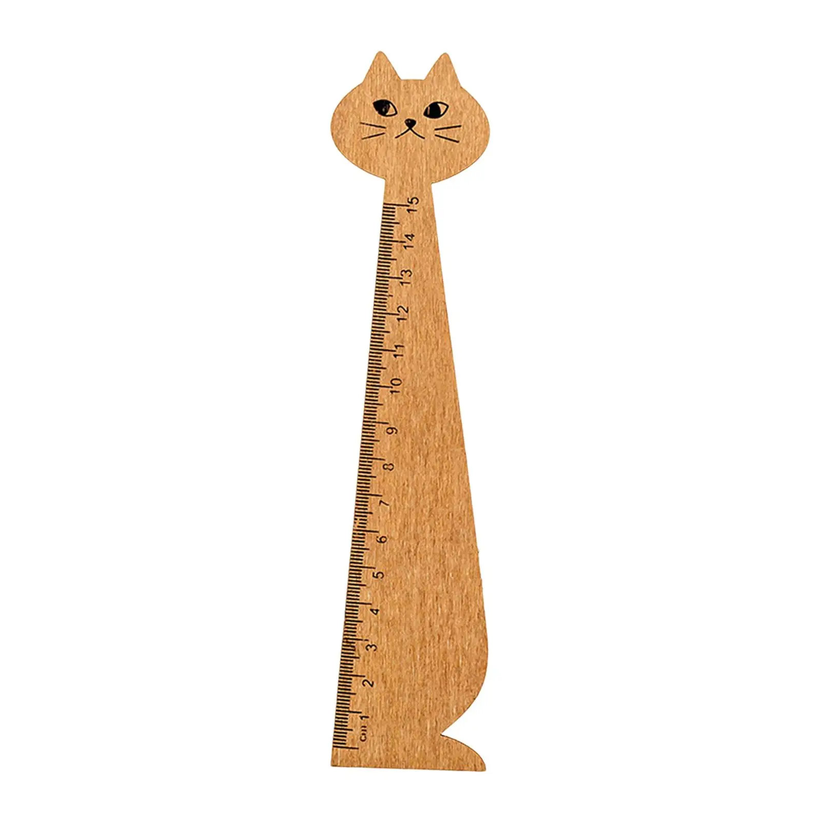 Righello dritto in legno 2xrighello per gatti in stile coreano per ragazze ragazzi bambini