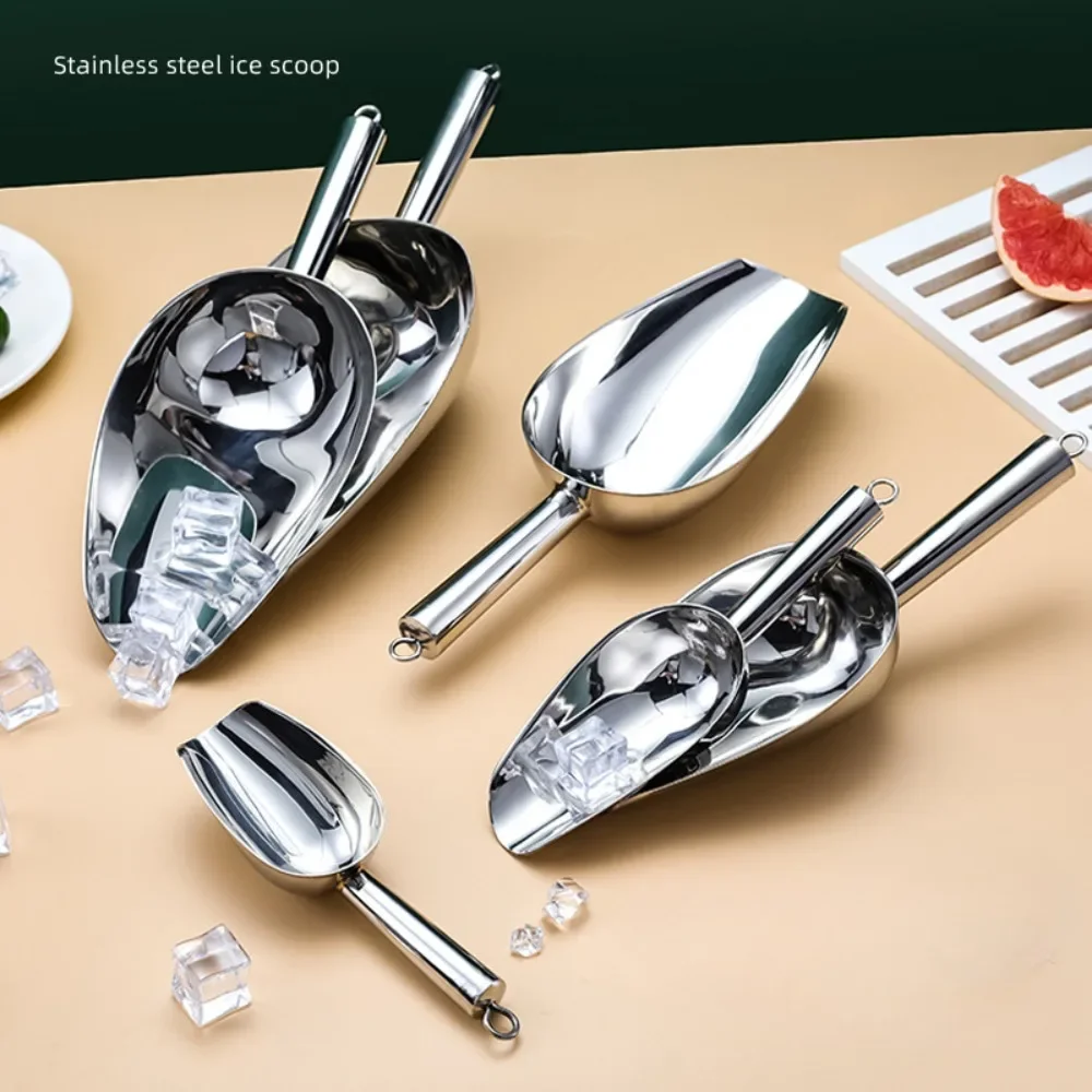 Ice Scooper Shovel New Candy Bar et Commercial Scoops Bar Food Flour Candy Scoop New Stainless Steel Ice Scraper ice cream scoop ice shovel scoop ice cube scoop