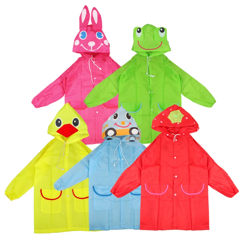 Raincoat Kids Cartoon Animal Style Waterproof Kids Raincoat Baby Children Rain Coat Rainwear raincoat poncho