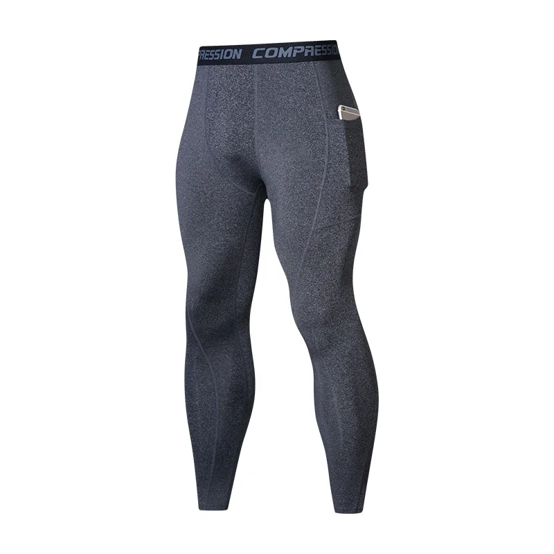 Men's Tights Pocket Exercise Running for Men's Gym Fitness Training Exercise Jogging Pants for Men compression Pant